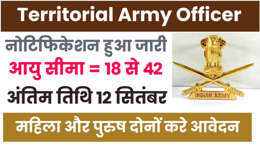 Indian Army Territorial Vacancy